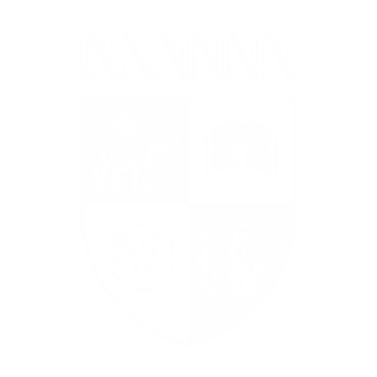 University of Warwick Crest in White.