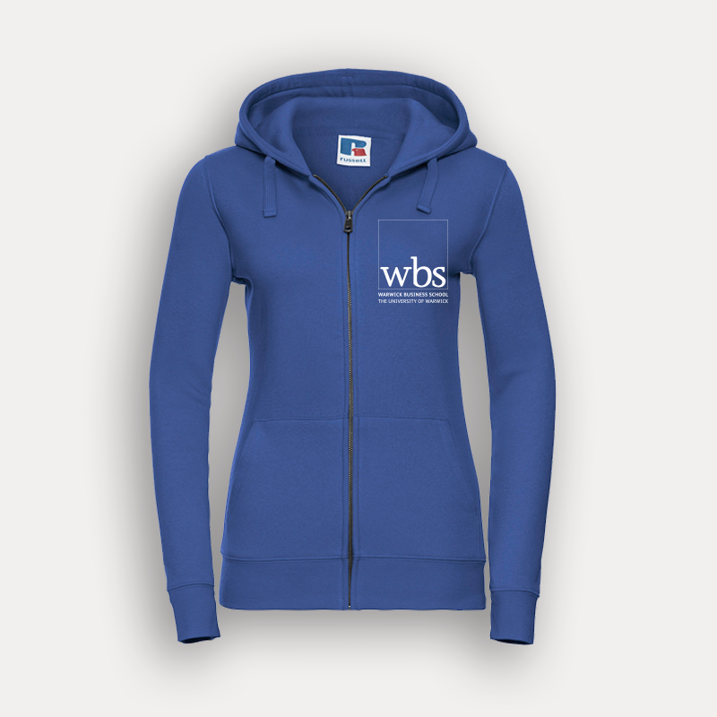 WBS Ladies' Authentic Zipped Hoodie - Blue