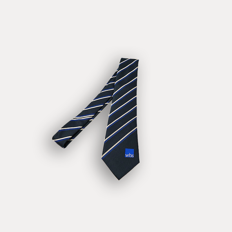 WBS Woven Necktie - Blue